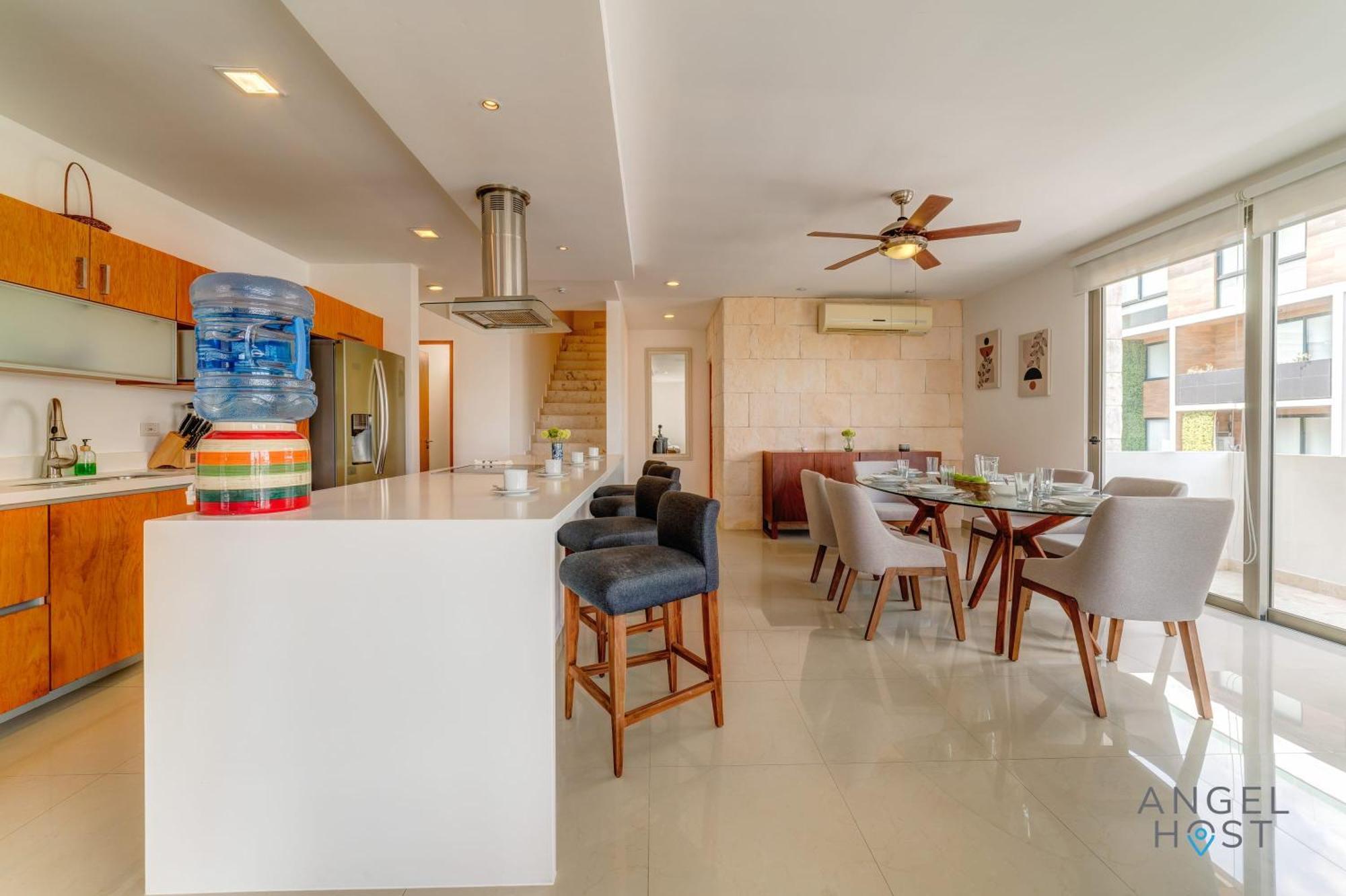 Сasa de vacaciones New Sunlit Private Roof Terrace Bbq Spatub Playa del Carmen