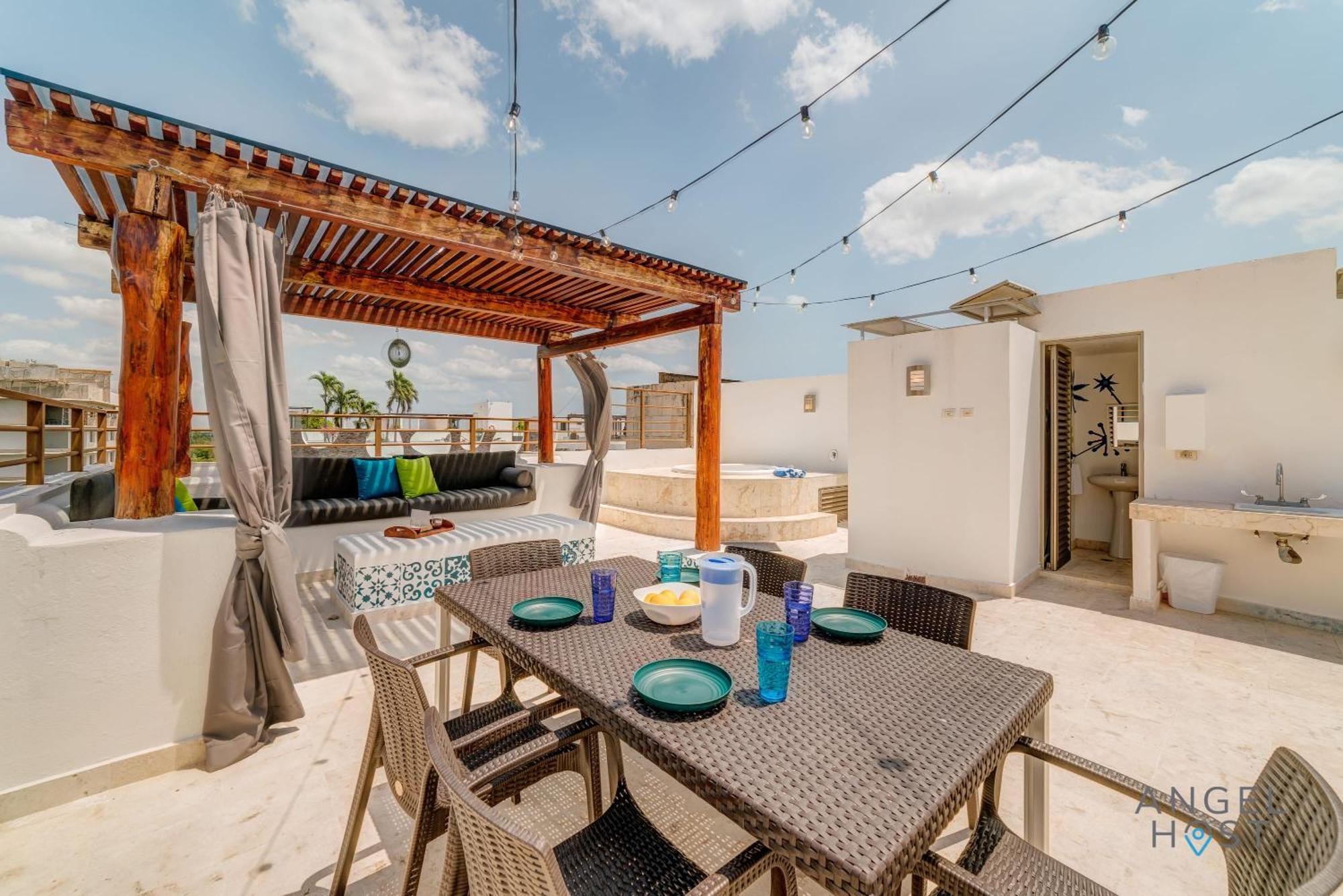 New Sunlit Private Roof Terrace Bbq Spatub